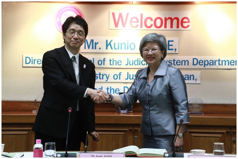 ﻿Mr. Kunio KOIDE อธิบดีกรมกระบวนการยุติธรรม กระทรวงยุติธรรม ประเทศญี่ปุ่น และคณะ เข้าหารือกรมบังคับคดี